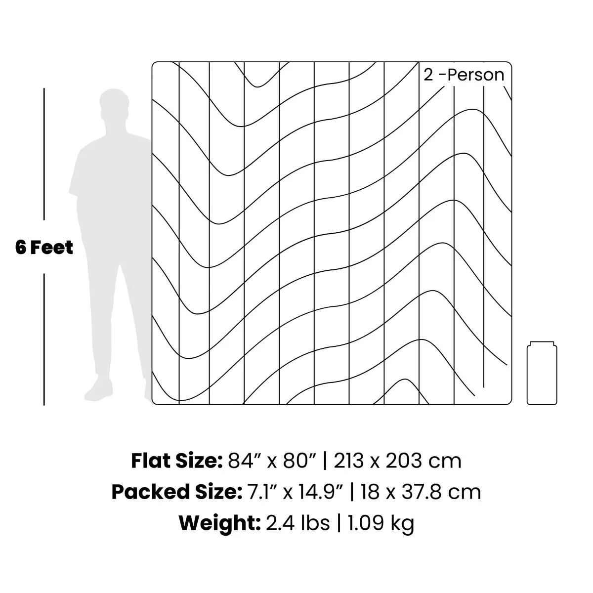 Backcountry Puffy 2 Person Blanket - Sea Moss - Image 4