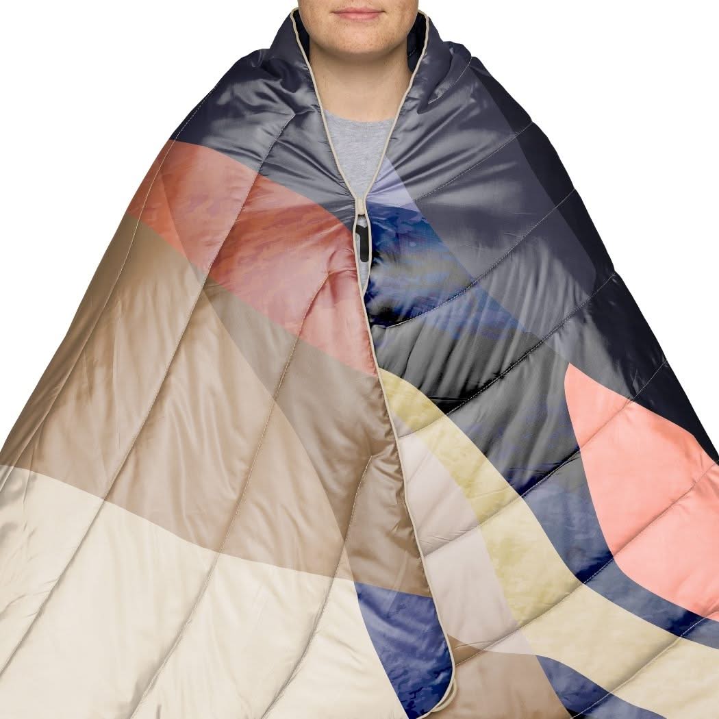 Fleece Puffy Blanket - Valley Dawn - Image 8