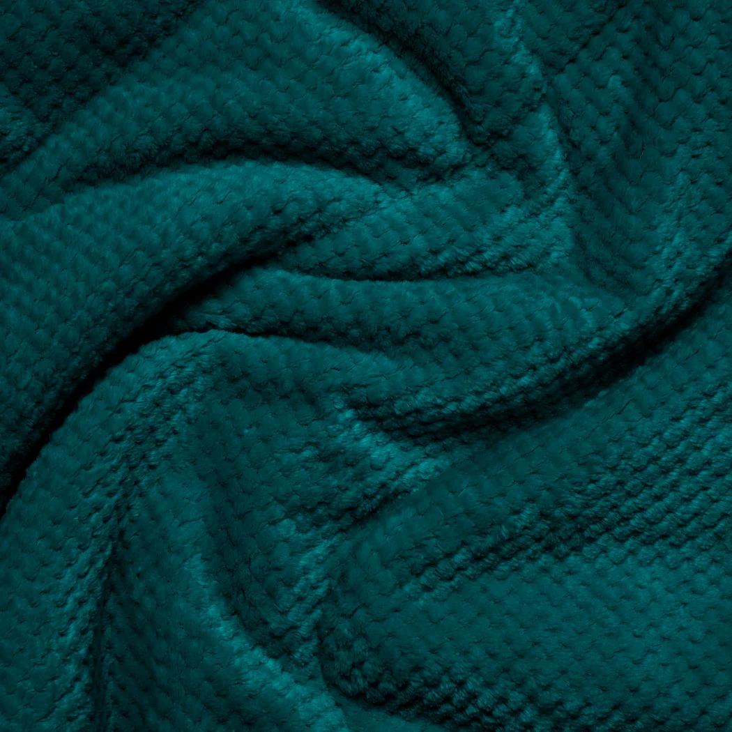 Fleece Puffy Mini Blanket - Jade Fade - Image 3