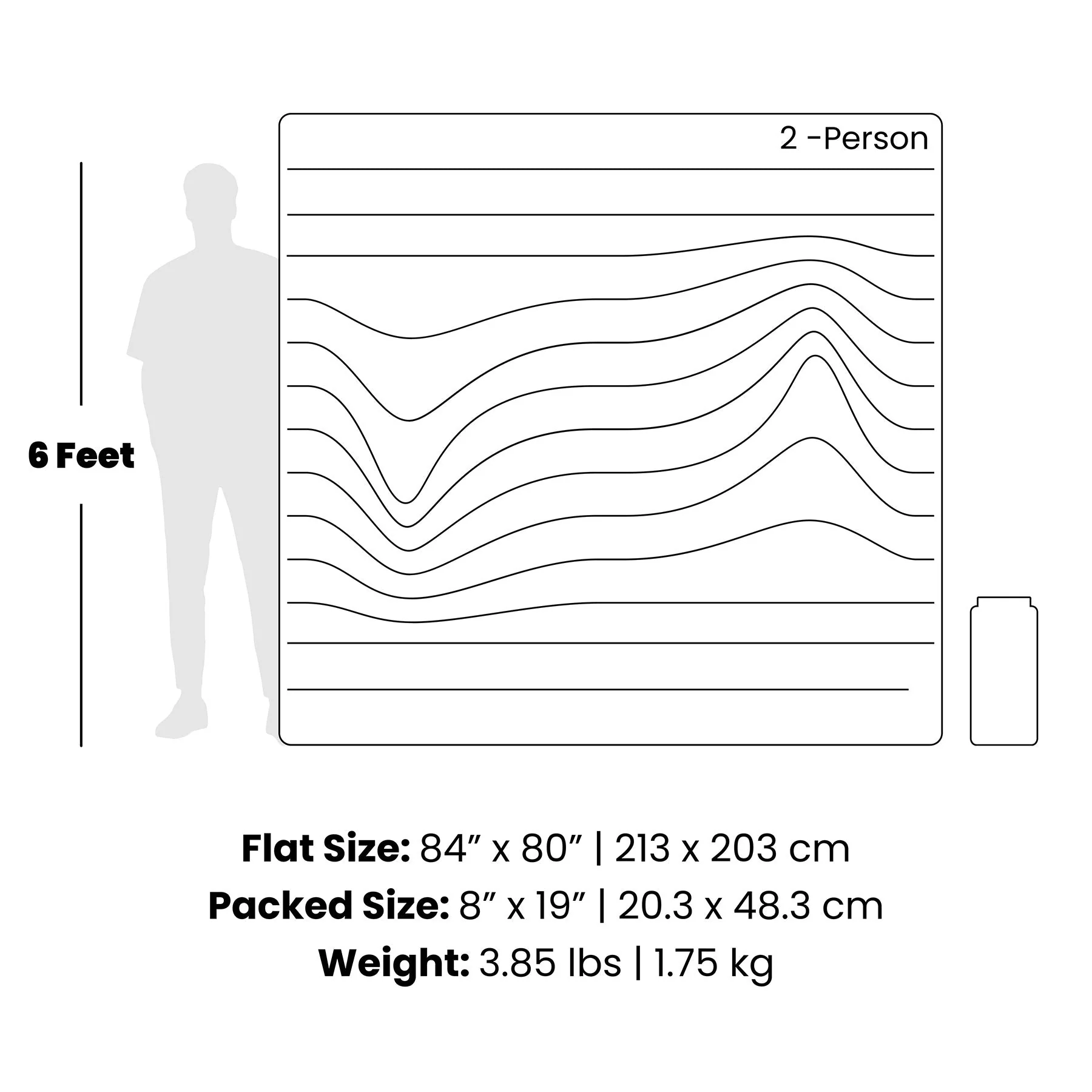 Original Puffy 2 Person Blanket - Boone Ridge Fade - Image 3