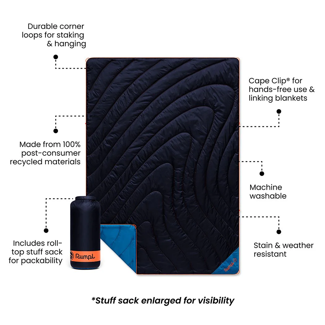 Original Puffy 2 Person Blanket - Midnight Blue - Image 4