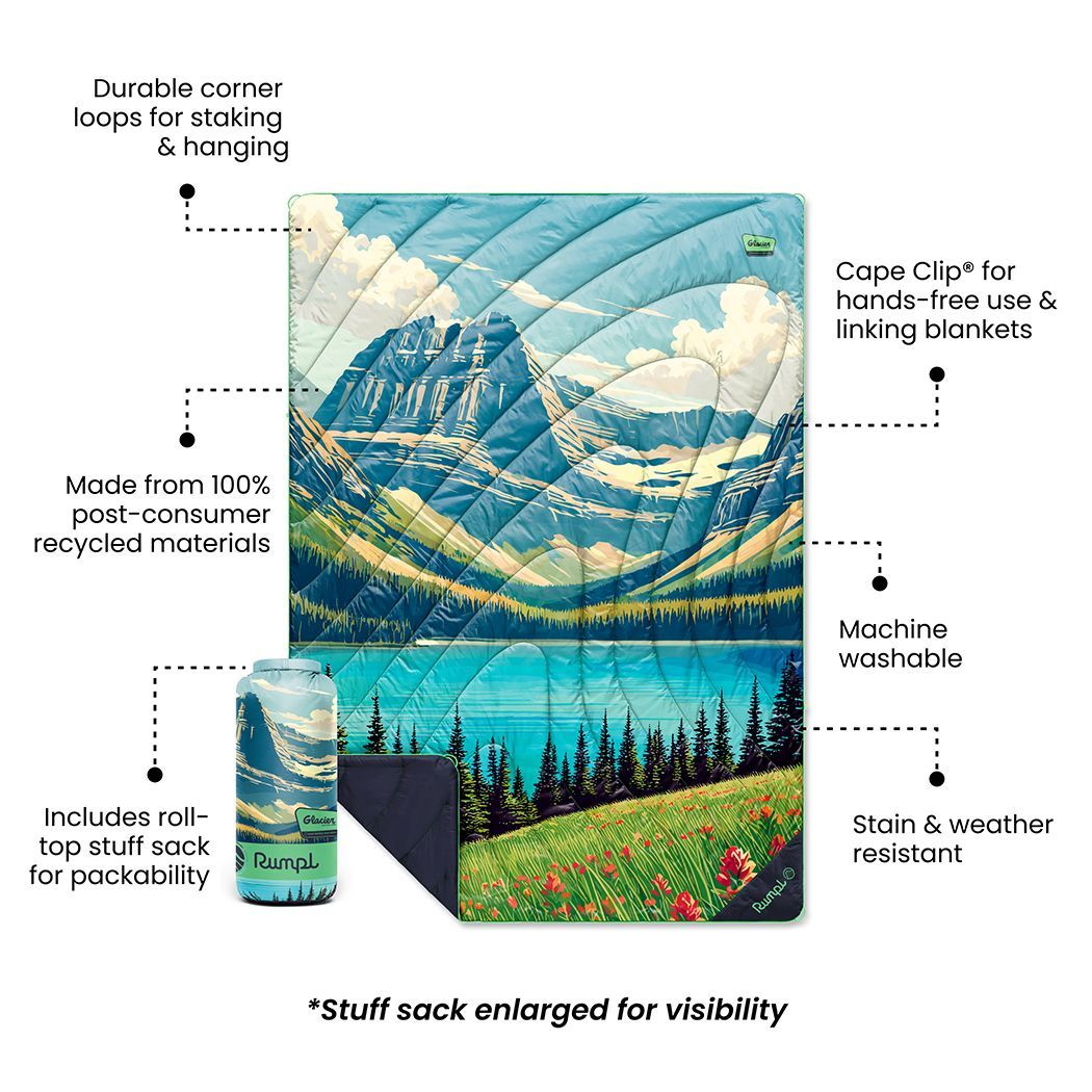 Original Puffy Blanket - Glacier National Park - Image 3