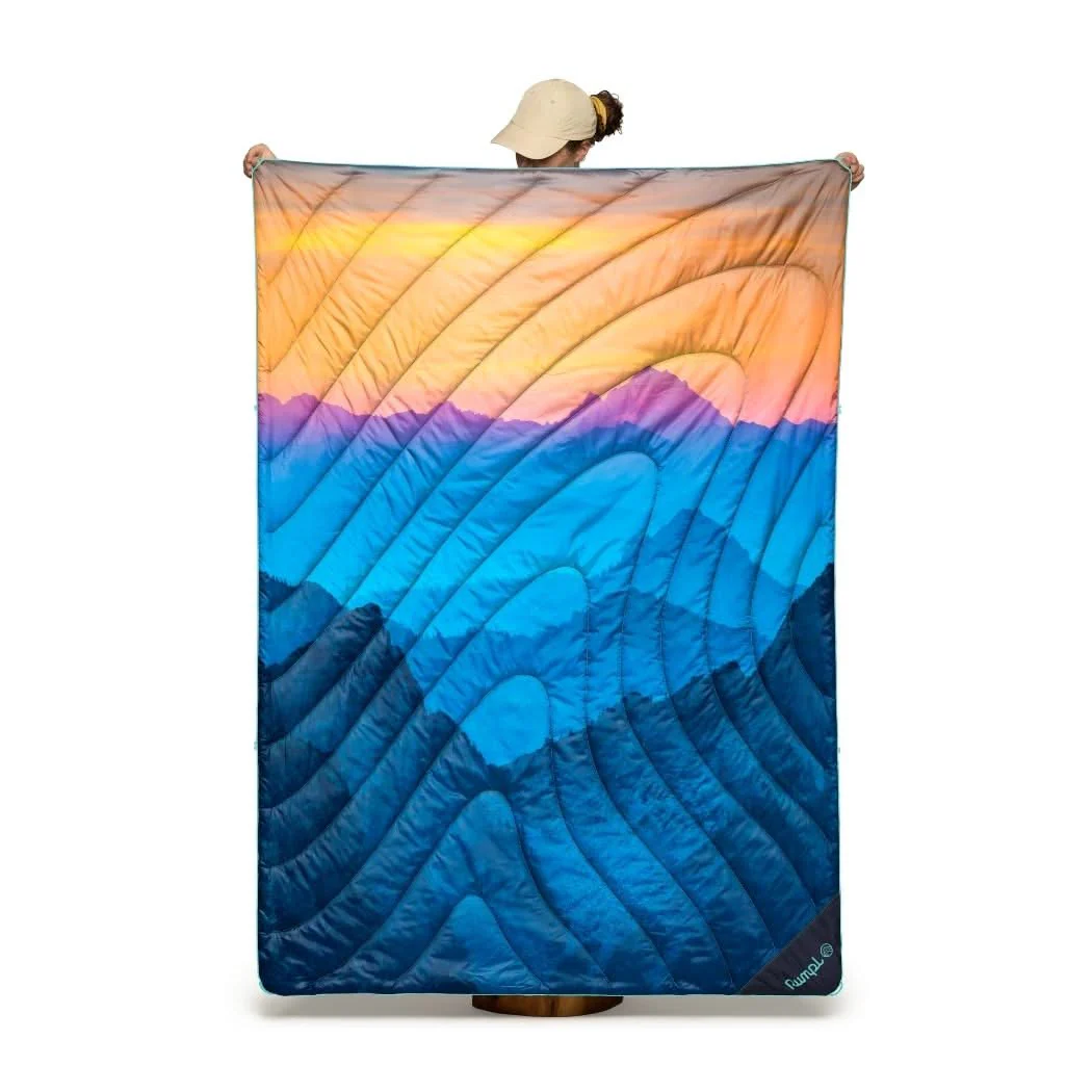 Original Puffy Blanket - Misty Peaks Mountainscape - Custom - Image 9