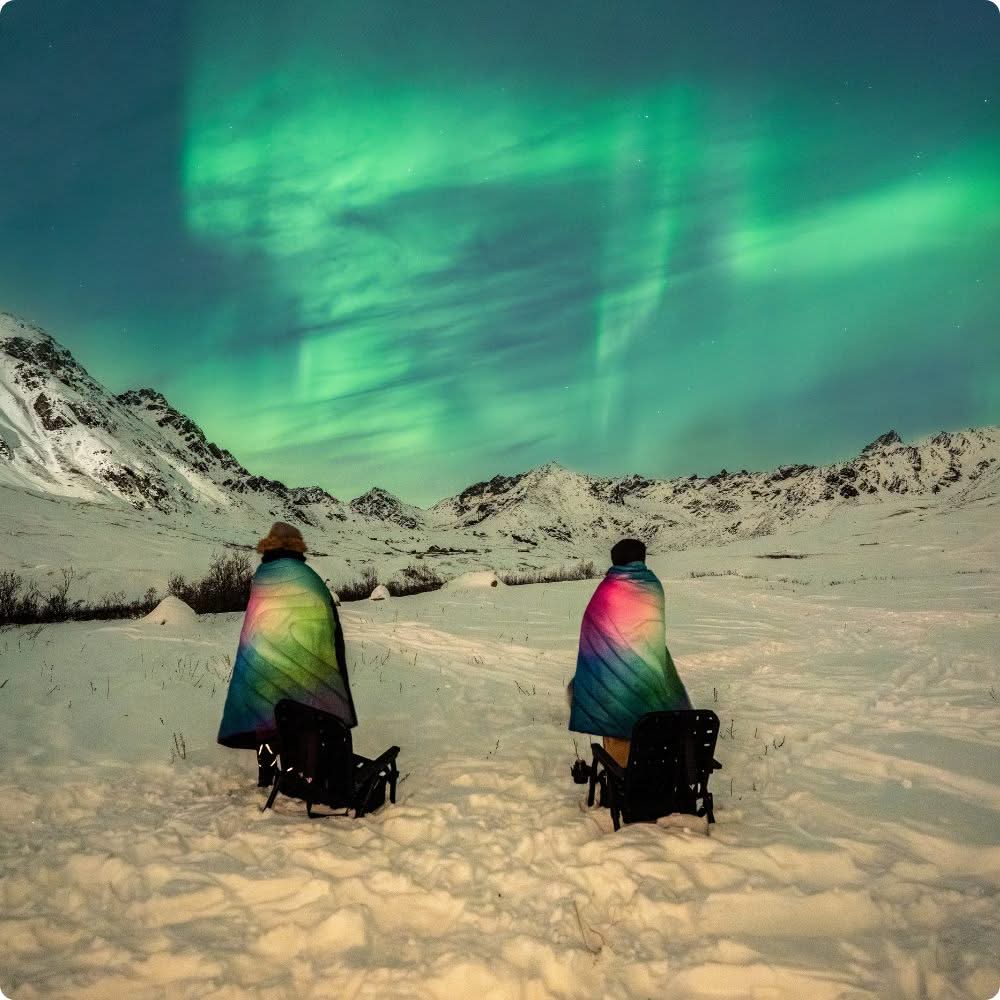 Original Puffy Blanket  - Northern Lights -  Custom - Image 10