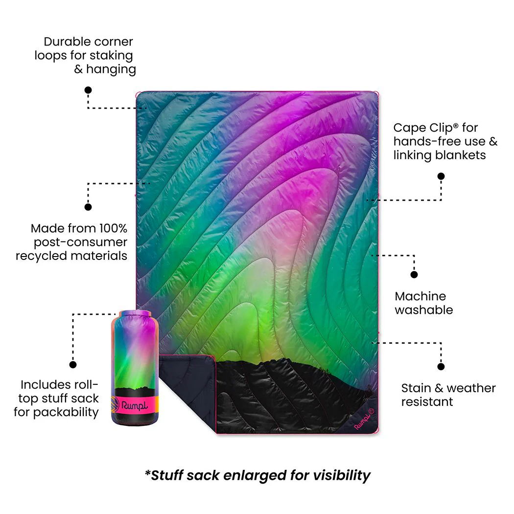Original Puffy Blanket  - Northern Lights -  Custom - Image 2