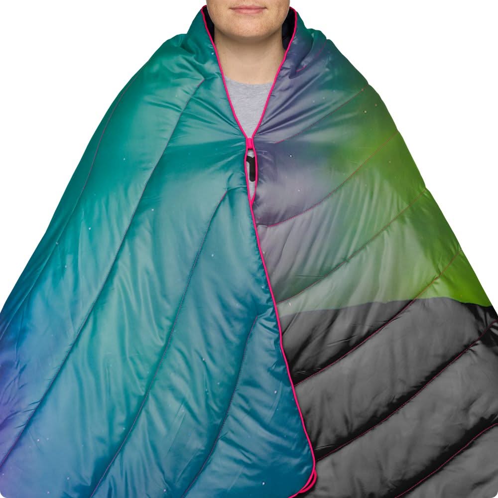 Original Puffy Blanket  - Northern Lights -  Custom - Image 4