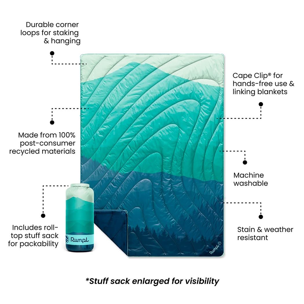 Original Puffy Blanket - Seascape Ridge Mountains - Custom - Image 2