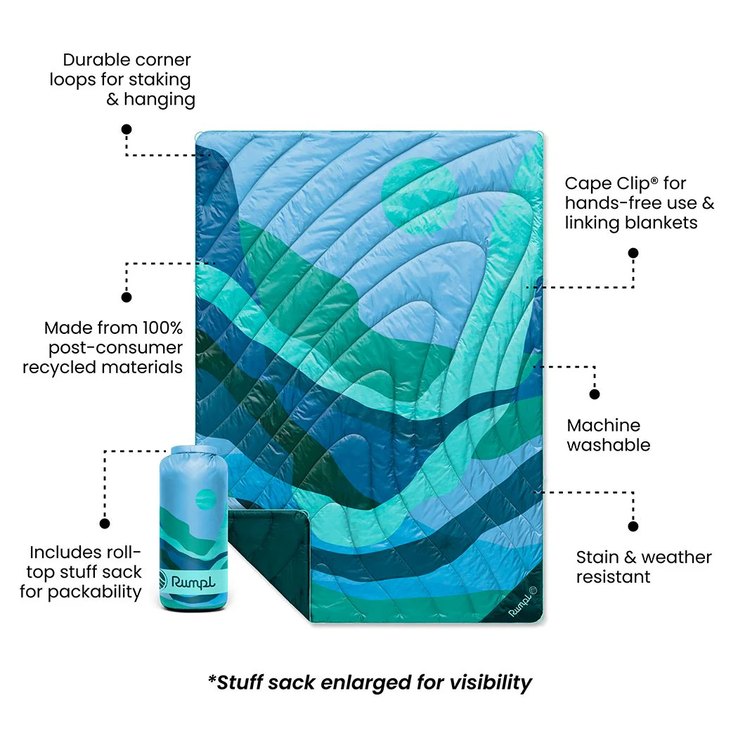 Original Puffy Blanket - Valley Seascape - Image 2