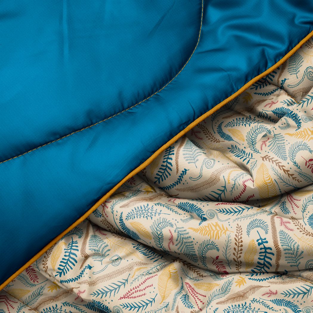 Original Puffy Throw Blanket - Mustard Fern - Image 3