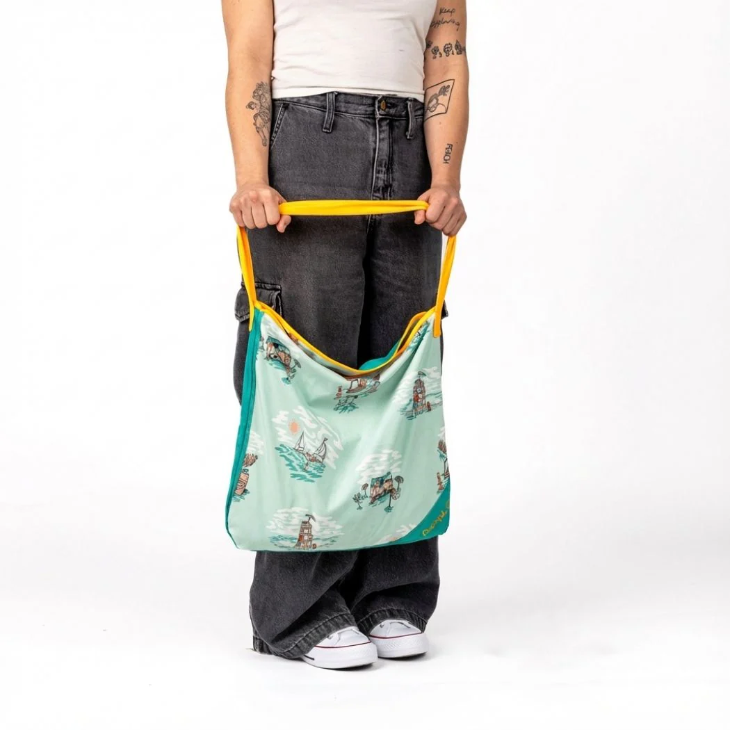 Tech Towel Tote - Aqua Outer Banks - Image 3