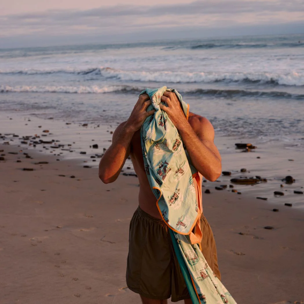 Tech Towel Tote - Aqua Outer Banks - Image 9