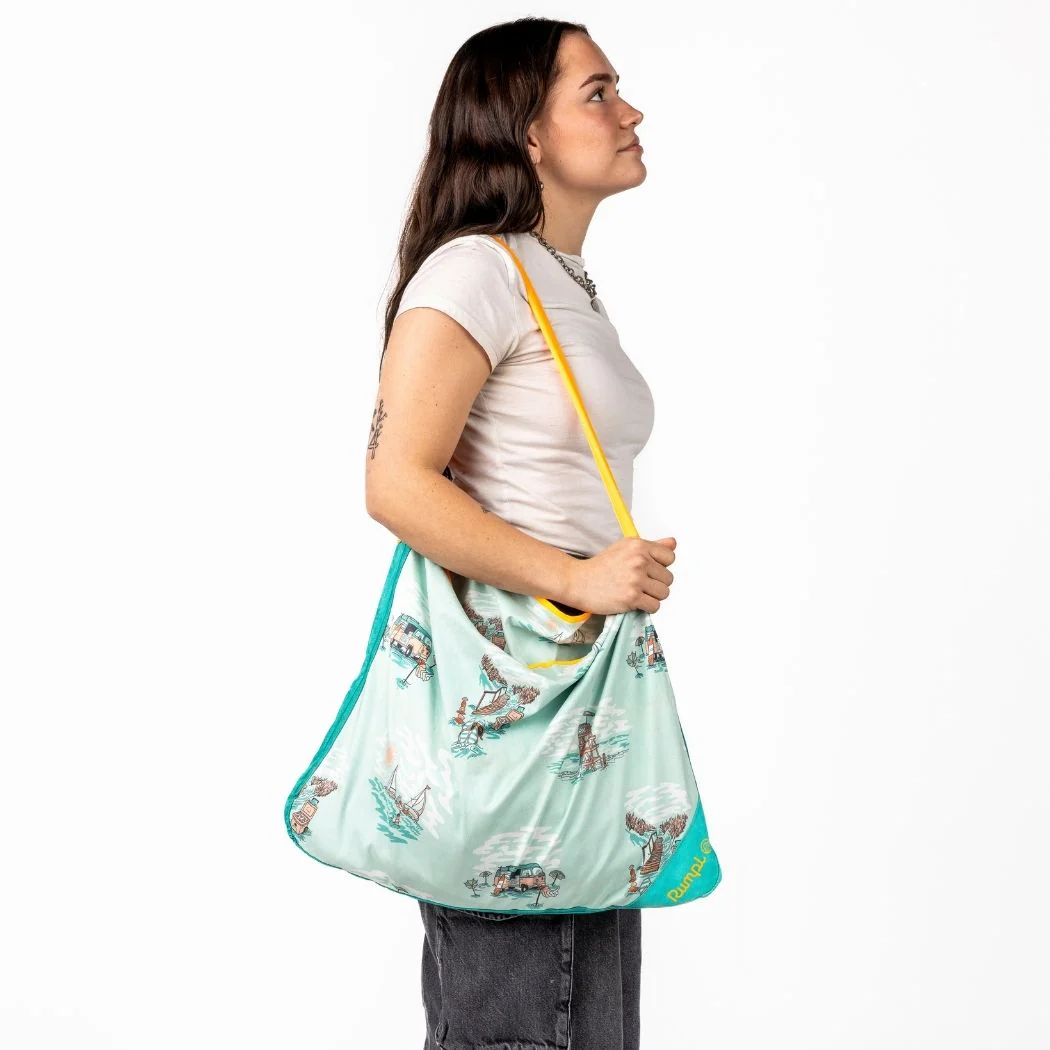 Tech Towel Tote Double - Aqua Outer Banks - Image 3